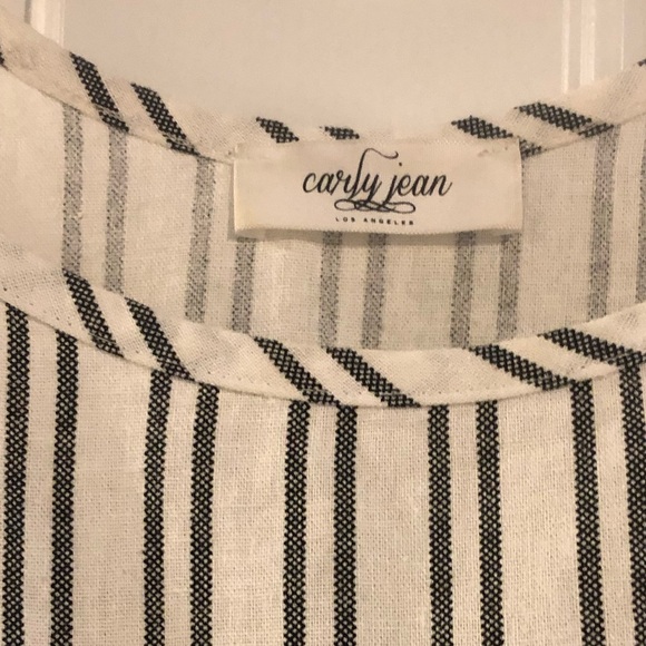 Cotton Striped Dress with Pockets - Picture 4 of 5